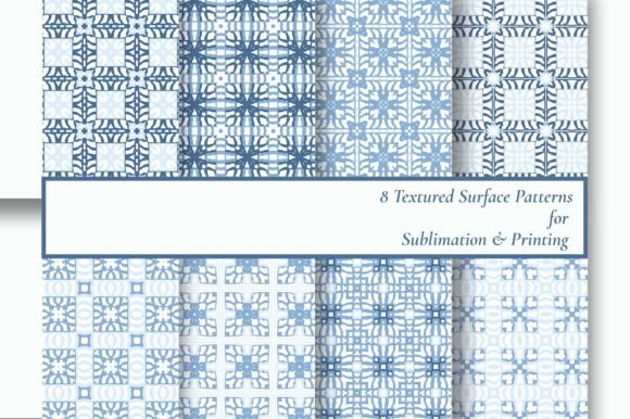 8 Blue Tile Sublimation Seamless Pattern: Design Guide