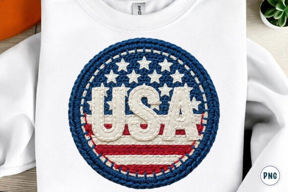 Celebrate Independence with Faux Yarn 4th of July PNG Art