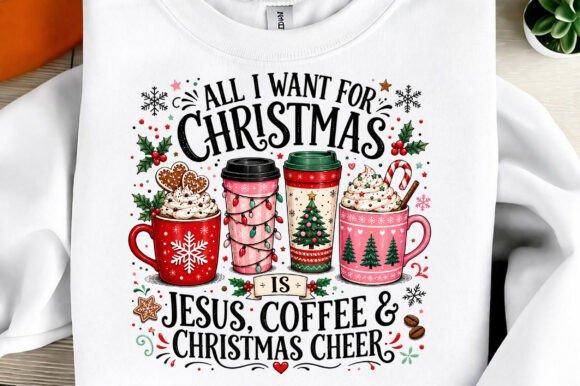 Christmas PNG: Christian Sublimation Design for Holiday Crafts