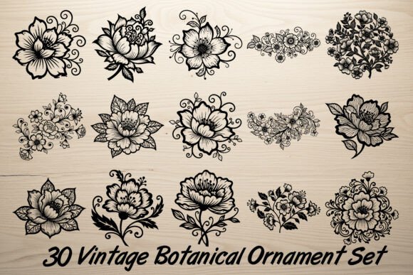 Elegant Floral Art for Timeless Design Projects