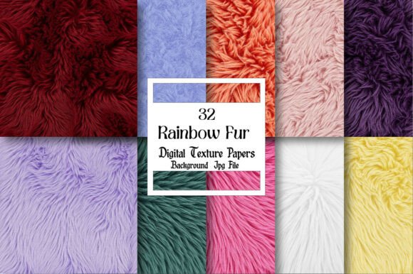 Infuse Your Projects with Whimsy: The Magic of Rainbow Fur Textures