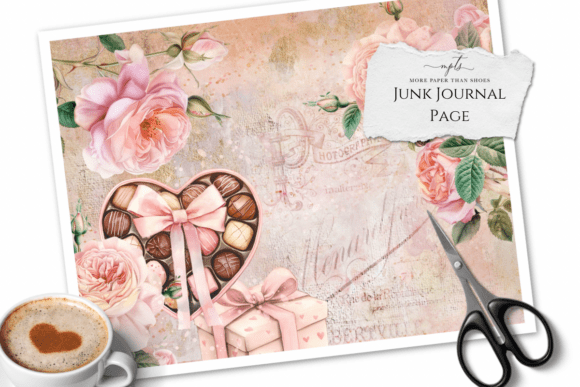 My Valentine’s Junk Journal Page 6: A Vintage Romance Awaits