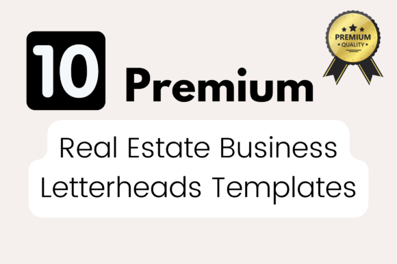 Professional Real Estate Letterhead Templates for Canva