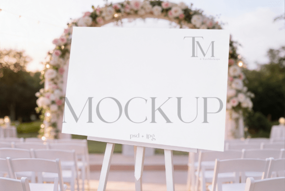 Showcase Your Wedding Boards with a Realistic Easel Mockup