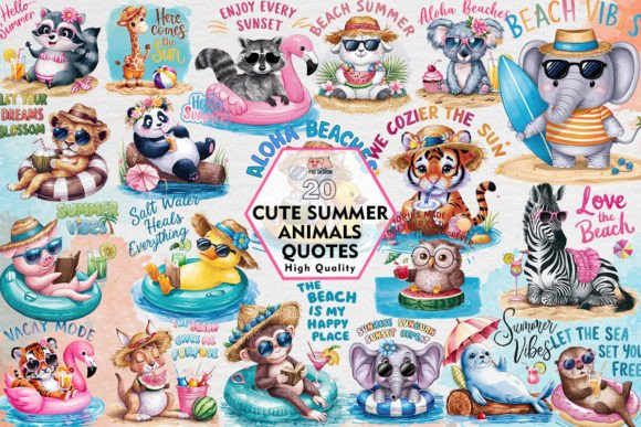 Summer Vibes & Adorable Animals: Your Sublimation Design Guide