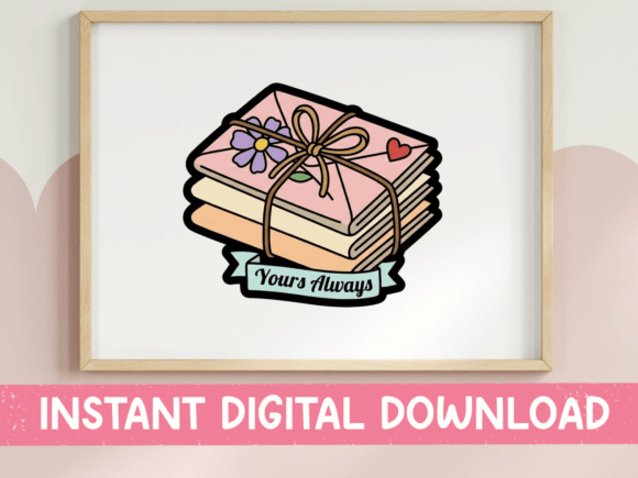 The Romantic Charm of the Yours Always Letter Bundle Sticker