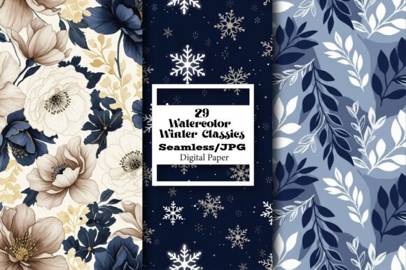 Unwrapping the Charm of Watercolor Winter Classics Patterns